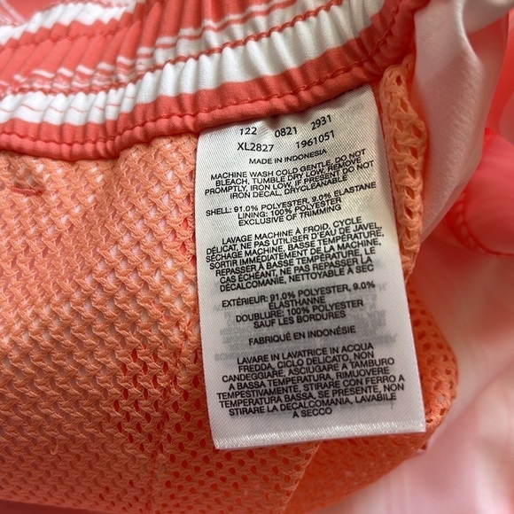 Columbia Women’s Bogata Bay Stretch UPF 50 Print Shorts Size XXL Coral Stripe - Picture 9 of 9